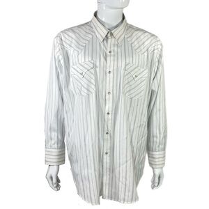 Ely Cattleman Men’s Western Pearl Snap Long Sleeve Shirt